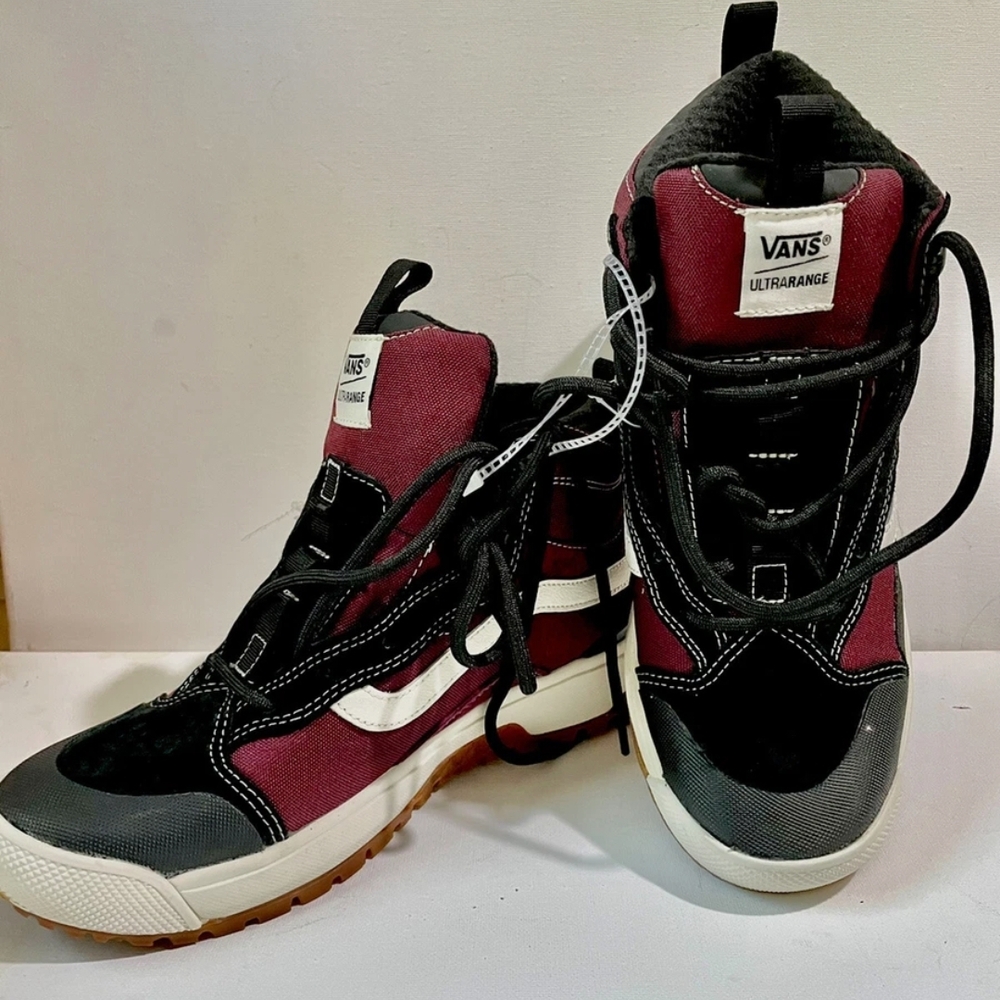 Vans Ultrarange Burgundy and Black High-Tops